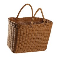 Bothyi - Canasta Tejida A Mano Con Mango Canasta De Compras Rústicas Tejidas Para Bodas De Fiesta 38Cmx19Cmx25Cm