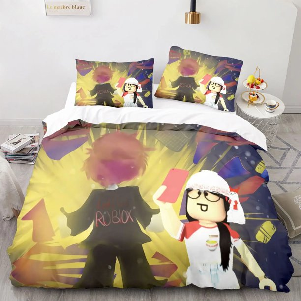 v1968 Bed Sheets Hot Sale B- Game Bedding Set,Girls Adult Single Twin Queen Size,Duvet Cover Pillowcase Bedding 3-Piece Bedding Set (1 Duvet Cover + 2 Pillow Shams) Bed Sheets ju1968