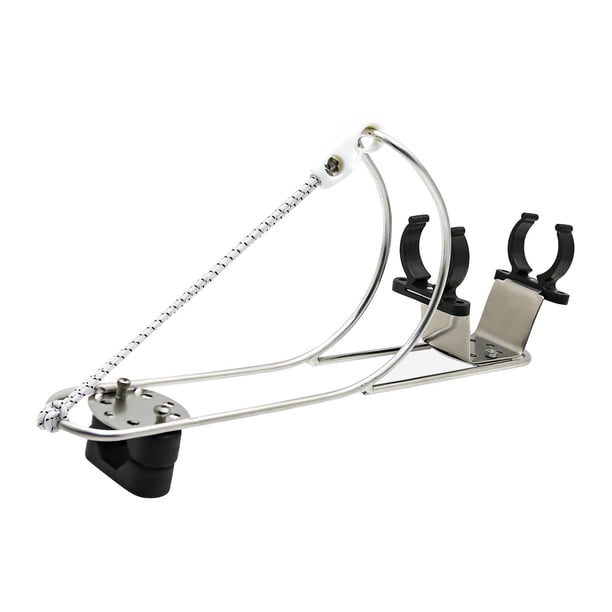 Soporte para aro salvavidas, soporte para aro salvavidas marino, soporte profesional de acero inoxidable para aro salvavidas de barco, soporte para Abrazadera doble