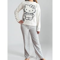 Pijama Micropolar Mujer Hello Kitty Beige S