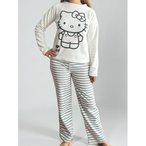 Pijama Micropolar Mujer Hello Kitty Beige S