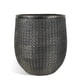 thumbnail image 1 of Macetero Worth Garden Redondo 30,48 cm de Diámetro x 38,1 cm de Alto Cemento de Óxido de Magnesio Negro Dorado, 1 of 7