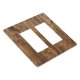 thumbnail image 3 of Placa de pared Wmhusu de 2 vías en madera rústica marrón – pack de 2, 3 of 8