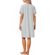 thumbnail image 3 of INSPIRE CHIC Vestido de Dormir de Encaje de Manga Corta para Mujer con Botones, Bolsillo y Mezcla Suave de Viscosa L Gris, 3 of 6
