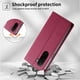 thumbnail image 4 of Funda Tipo Cartera de Cuero Sintético para XIAOMI POCO M7 Bloqueo RFID, con Ranuras para Tarjetas y Bolsillo para Efectivo, Cierre Magnético Fuerte Rojo, 4 of 4