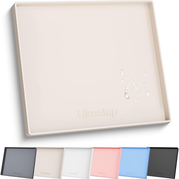 22 x 19 Extra Thick Silicone Mat Waterproof with Raised Edge