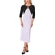 thumbnail image 2 of INSPIRE CHIC Chaqueta de Mujer Encogida de Terciopelo con Mangas 3/4 Cuello Redondo Elegante Cárdigan XL Negro, 2 of 6