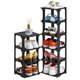 thumbnail image 1 of Organizador de zapatos HHK HenHaoKan de 5 niveles, estrecho, negro, 1 of 7