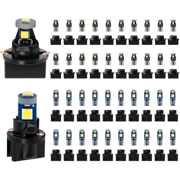 Kit 80 Ampolletas LED T5 T10 AUXLIGHT 12V con Socket Twist Lock