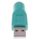 thumbnail image 2 of Reemplazo USB Macho A PS/2 Hembra Convertidor Cambiador Adaptador Verde Azulado, 2 of 5