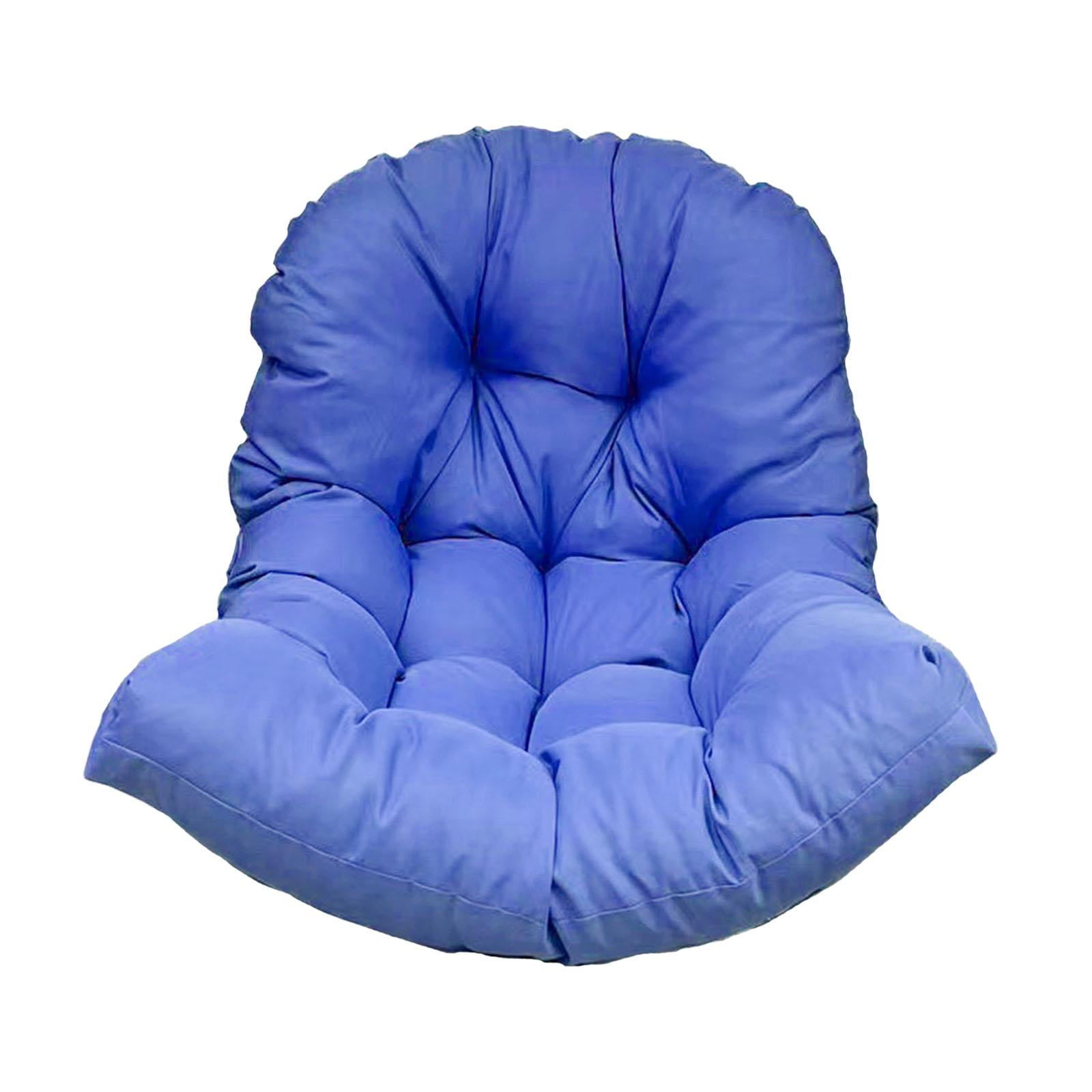 Magideal - Cojín Para Silla Colgante, Cojín Para Asiento De Silla De Exterior, Cómodo Cojín Para Silla Columpio, Alfombrilla Para Silla De Jardín Para Decoración Azul Brillante