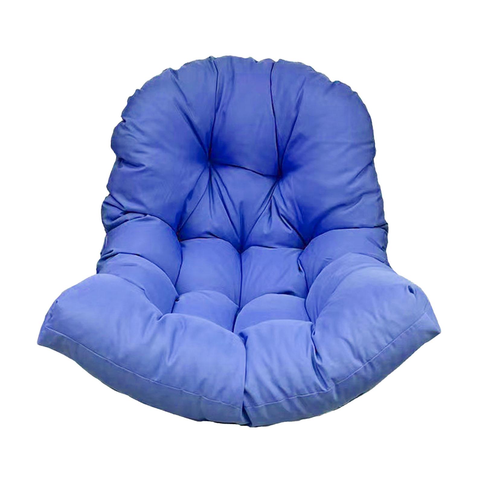 Magideal - Cojín Para Silla Colgante, Cojín Para Asiento De Silla De Exterior, Cómodo Cojín Para Silla Columpio, Alfombrilla Para Silla De Jardín Para Decoración Azul Brillante