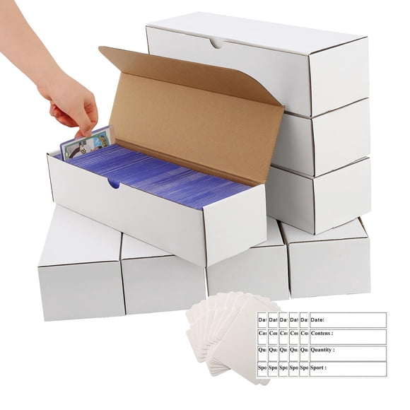 Caja de almacenamiento de tarjetas coleccionables BIU-BOOM PKMN, paquete de 8 unidades, 6400 unidades