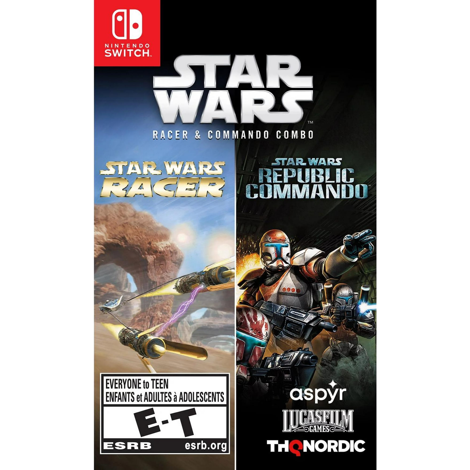 Star Wars Racer Commando Nintendo Switch Juego Físico Rojo