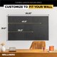 thumbnail image 4 of Tablero de pines WallHero 150 cm x 91 cm - Azulejos de fieltro negro (15 unidades), 4 of 6