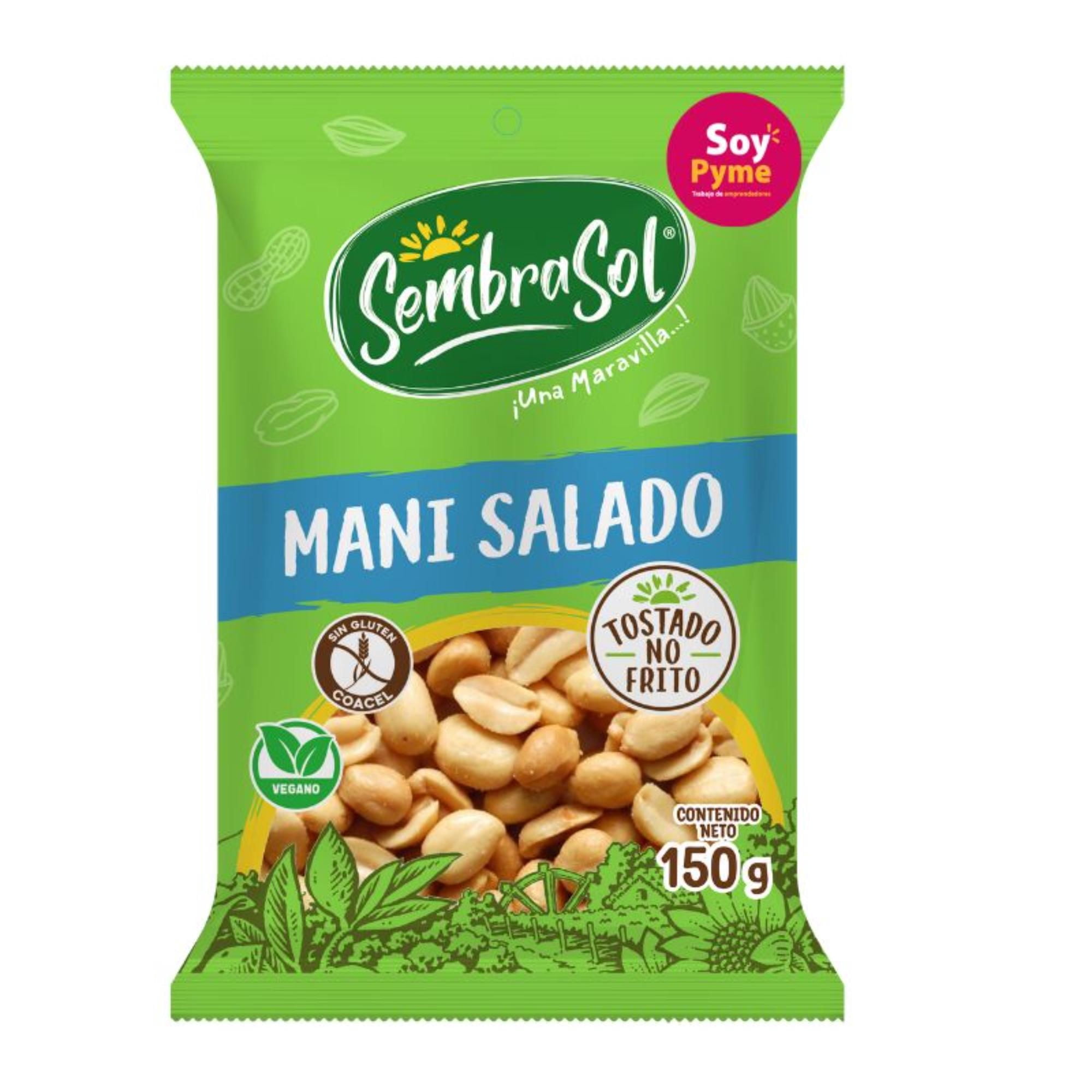Maní Tostado Salado 150 g Sembrasol