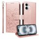 thumbnail image 1 of Funda Cartera para iPhone 16 Perro Cachorro Grabado con Tarjetas Soporte Correa Rosa, 1 of 6