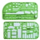 thumbnail image 1 of Plantilla de dibujo de tránsito para escena del crimen 10 x 20 cm verde, 1 of 6