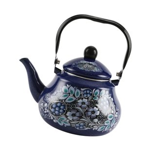 Magideal - Tetera Esmaltada Para Té, Tetera Resistente Al Calor, Jarra Para Bebidas, Jarra De Agua, Tetera Esmaltada Gruesa Para Oficina, Agua Hirviendo Para El 2.5L