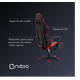 thumbnail image 5 of Silla Gamer Nibio GC035 Reclinable 160° Apoya Pies Roja, 5 of 5