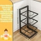 thumbnail image 1 of 1pc Pan And Pot Organizer For Cabinet, Heavy Duty Pot Lid Rack, Kitchen Cabinet Pantry Cookware Organizer Rack Holder, 2/3/4 Adjustable Dividers, Holds Cast Iron Skillets, Pots, Frying Pan, Lids, Kitc, 1 of 5