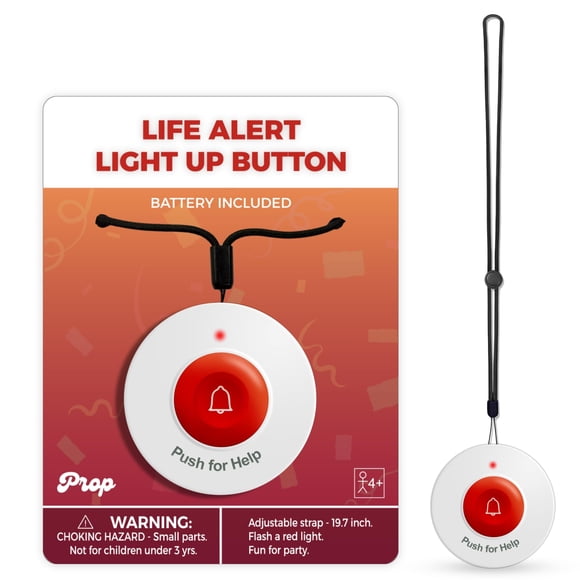 Collar De Utilería Con Botón De Alerta De Emergencia Iluminado