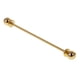 thumbnail image 2 of Hombres ronda la cabeza de la camisa de cuello clip de la barra de pin clip de corbata broche de oro corbata, 2 of 3
