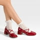 thumbnail image 2 of Zapato Mary Jane Negro PU acharolado Elegante Mujer Weide YL65, 2 of 8