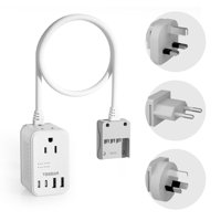 Convertidor De Voltaje Tessan De 220 V A 110 V Con 4 Puertos Usb Y 2 Ac