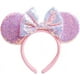 thumbnail image 1 of Diadema WW-WONDERFULWORLD con orejas de ratón unisex con lazo y copo de nieve, 1 of 3