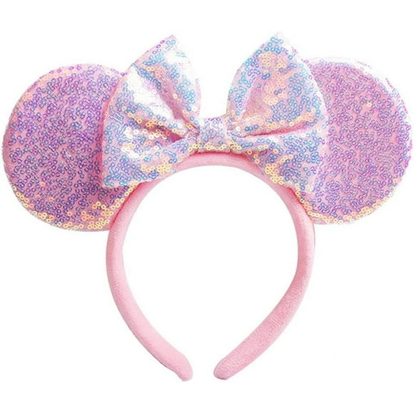 Diadema WW-WONDERFULWORLD con orejas de ratón unisex con lazo y copo de nieve