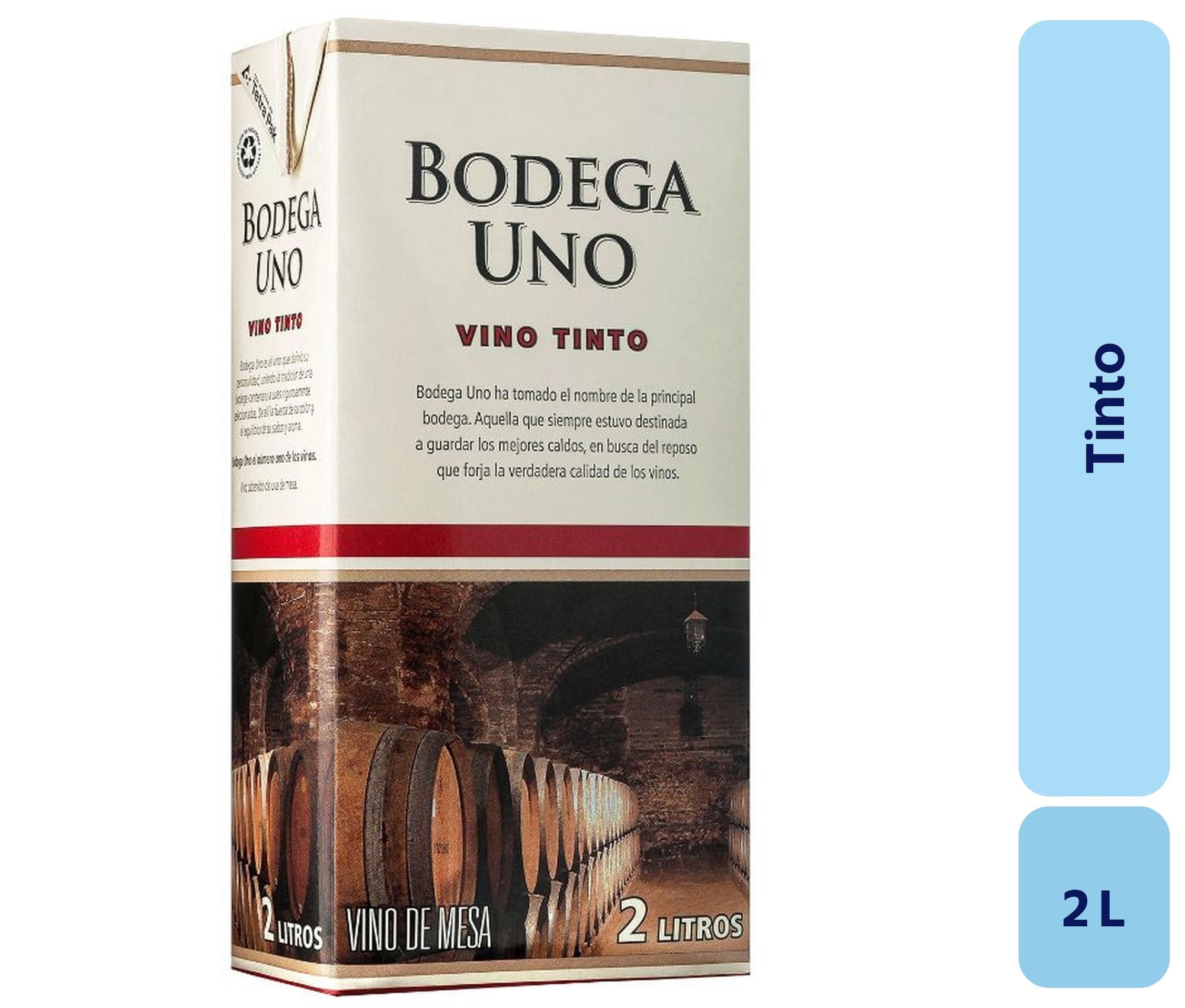 Vino Tinto Caja 2 L Bodega Uno