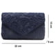thumbnail image 5 of Elegante bolso de mano tipo sobre con encaje floral para mujer, ideal para graduación o boda., 5 of 8