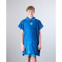 Toalla Poncho De Playa Niño Surf Azul Polemic