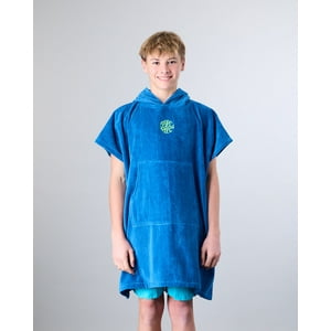 Toalla Poncho De Playa Niño Surf Azul Polemic