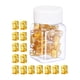 thumbnail image 4 of 100x Dreadlocks Beads, Metal Hair Braiding Beads, Puños Anillos de joyería cabello, Decoraciones, Colgantes para accesorios cabello , Oro 100 piezas de oro con botella, 4 of 5