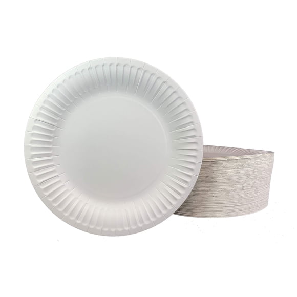 Platos de papel DHG PROFESSIONAL, pesados, 23 cm, 125 unidades