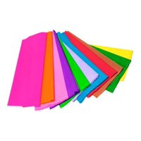 Genérico - Set 2 Pack Papel Crepe Pliegue X10 Pzas Decora Escolar Lau