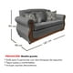 thumbnail image 3 of Sofá Con Resorte Estructural Grand Santi Chenille 3 Personas Gris X, 3 of 3