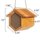 thumbnail image 5 of Bee House POLLIBEE Casa de Abejas Carpinteras de Madera Impermeable, 5 of 8