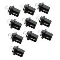 Ioensy - 10 Bombillas Para Panel De Salpicadero 286T T5 B8.5D Bombilla Para Panel De Salpicadero De Coche