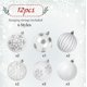 thumbnail image 3 of Bolas de Navidad SHareconn 80 mm 12 piezas – Juego Blanco y Plateado, 3 of 6