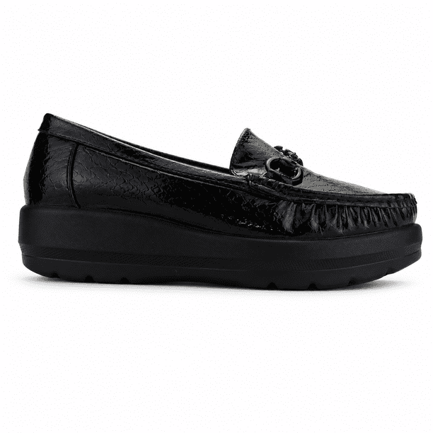 Mocasin Negro Mujer Casual Chalada Canda