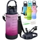 thumbnail image 1 of Botella de agua EnergyBud 2200 ml a prueba de fugas, libre de BPA, con pajilla, 1 of 8