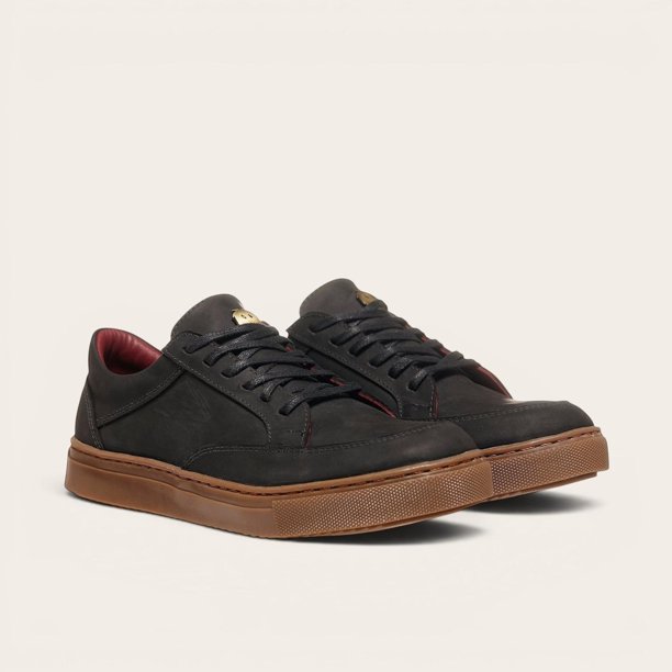 Zapatilla de Cuero Urbana La Campana OLKI - Negra/Cristal negro 40