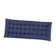 thumbnail image 4 of Cojín de asiento con respaldo alto, funda de poliéster grueso, lazos adjuntos, relleno de espuma EPE, repuesto para sillón reclinable mecedor, adecuad Azul oscuro, 4 of 5