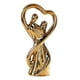 thumbnail image 3 of Figura De Pareja De Cerámica, Adorno Del Día De San Valentín Para Gabinete, Estante Para Chimenea, Dorado, 3 of 3
