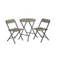 thumbnail image 1 of Mesa + 2 Sillas Plegable Plastico Gris, 1 of 3
