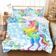 thumbnail image 1 of Unicorn Bedding Set Bed Cover King Size Cute Printed Cartoon Bed Cover 3D Children Bedding Set Bed Sheets, 1 of 5