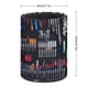 thumbnail image 2 of Herramientas-theme Cylinder Pen Holder Pencil Organizer with Flannel Lining PVC Leather Material Cardboard Base for study work 10*8CM, 2 of 6